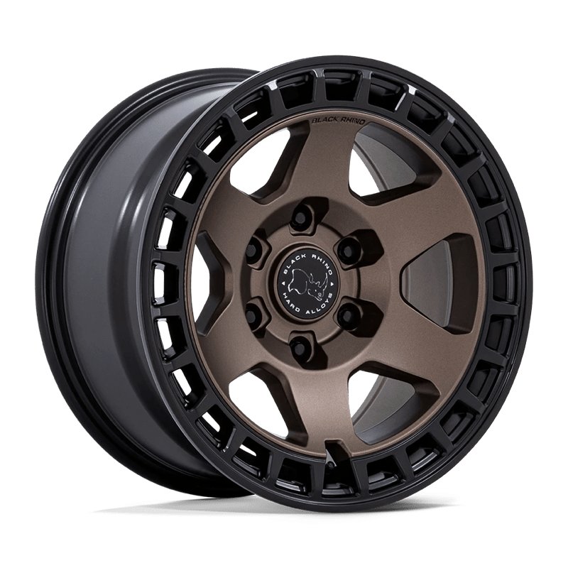 Black Rhino Hard Alloys | BR022 BAHARI 17x8.5 ET-10 - BURNT BRONZE W/ MATTE BLACK LIP