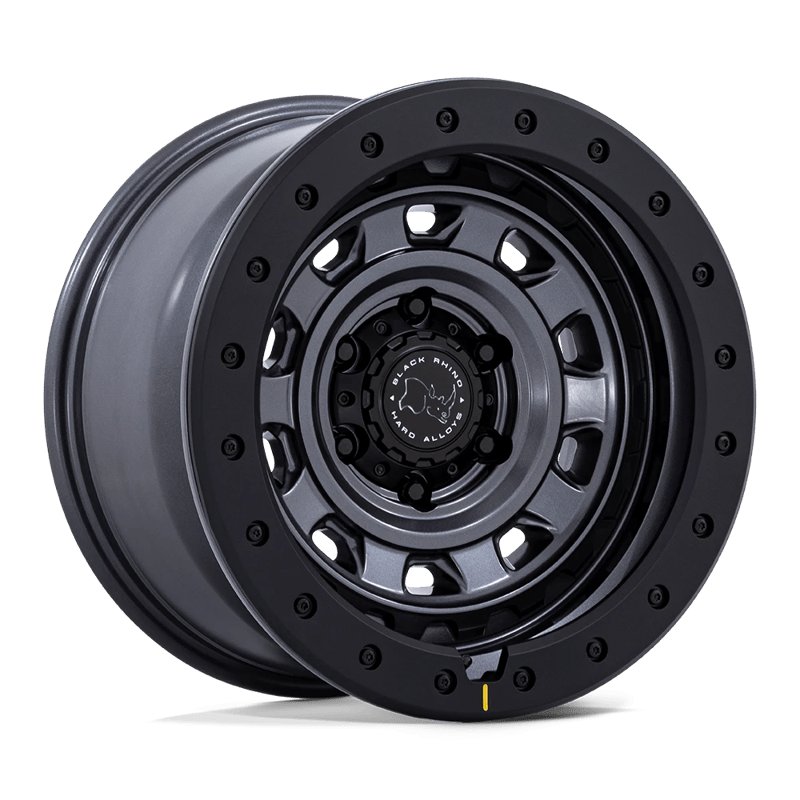 Black Rhino Hard Alloys | BR023 XPLORER 17x9.0 ET12 - MATTE GUNMETAL W/ BLACK ROCK GUARD