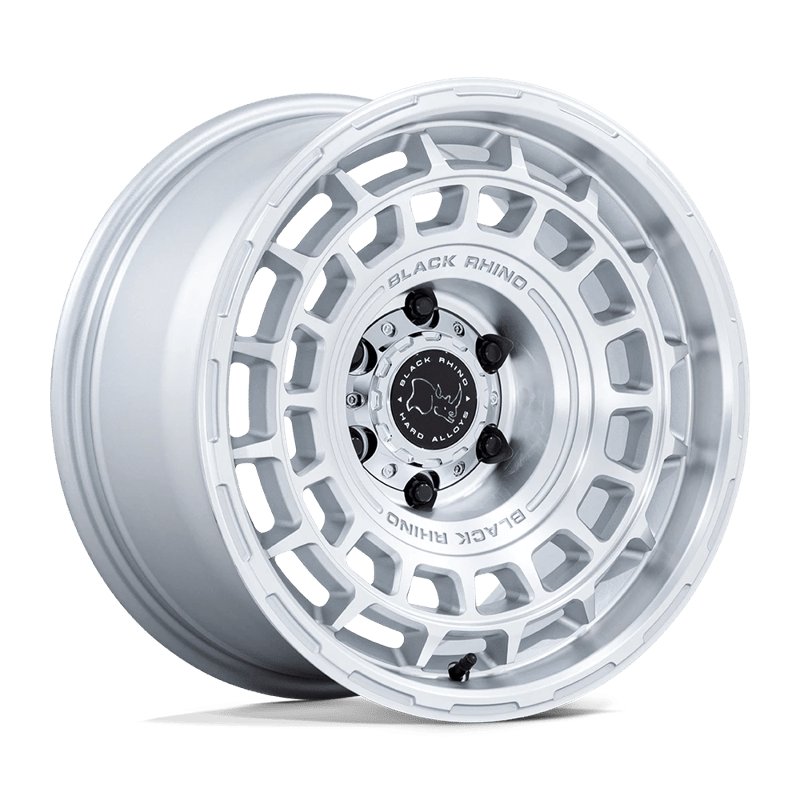 Black Rhino Hard Alloys | BR024 AWOL 20x8.5 ET25 - SILVER W/ MACHINED FACE