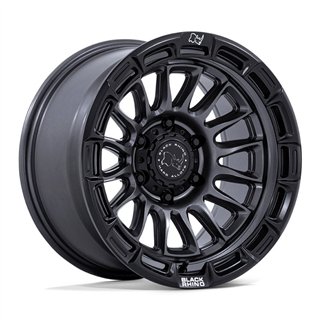 Black Rhino Hard Alloys | BR025 RIVAL 20x9.0 ET1 - MATTE GUNMETAL W/ MATTE BLACK LIP