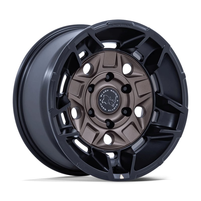 Black Rhino Hard Alloys | BR028 GUARD 17x8.5 ET0 - BURNT BRONZE W/ MATTE BLACK LIP