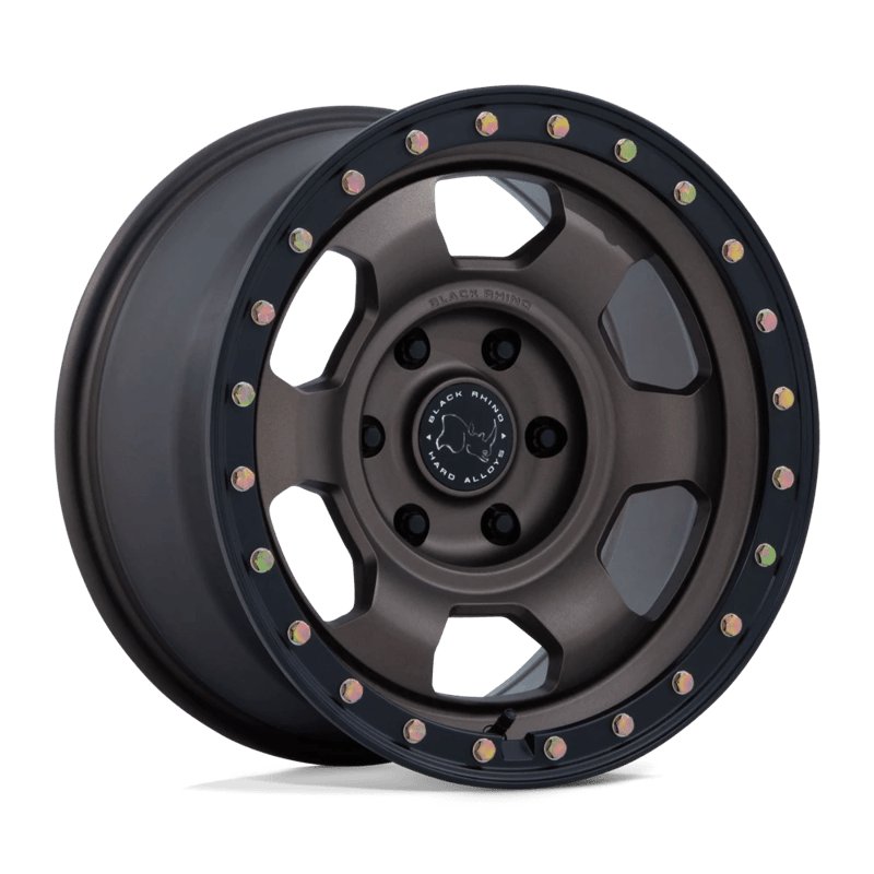 Black Rhino Hard Alloys | BR029 TROOPER 17x8.5 ET0 - BURNT BRONZE W/ MATTE BLACK LIP