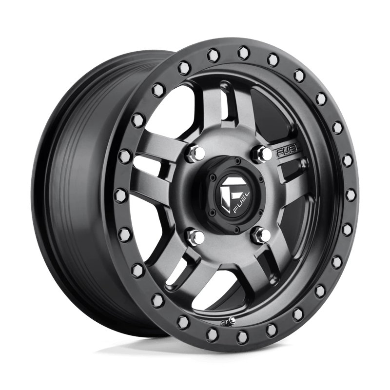 Fuel Off-Road | D558 ANZA 14x7.0 ET13 - MATTE GUN METAL BLACK BEAD RING
