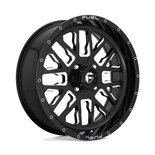 Fuel Off-Road | D611 STROKE 20x7.0 ET13 - GLOSS BLACK MILLED