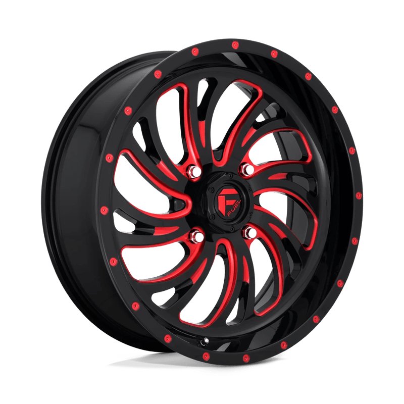 Fuel Off-Road | D642 KOMPRESSOR UTV 20x7.0 ET13 - GLOSS BLACK RED TINTED CLEAR
