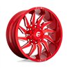 Fuel Off-Road | D745 SABER 24x12.0 ET-44 - CANDY RED MILLED