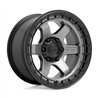 Fuel Off-Road | D752 BLOCK 17x9.0 ET1 - MATTE GUNMETAL W/ BLACK RING