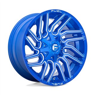 Fuel Off-Road | D774 TYPHOON 20x10.0 ET-18 - ANODIZED BLUE MILLED