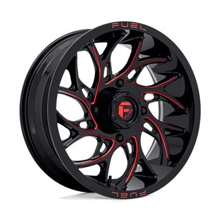 Fuel Off-Road | D779 RUNNER UTV 20x7.0 ET13 - GLOSS BLACK MILLED CANDY RED