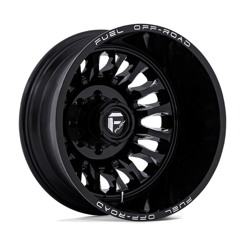 Fuel Off-Road | D868 ARC DUALLY 20x8.25 ET-201 - GLOSS BLACK MILLED