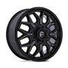 Fuel Off-Road | D875 FLUX DUALLY 22x8.25 ET104 - GLOSS BLACK BRUSH-FC GRAY TINT