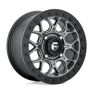 Fuel Off-Road | D919 TECH BEADLOCK 15x7.0 ET38 - MATTE GUN METAL BLACK BEAD RING