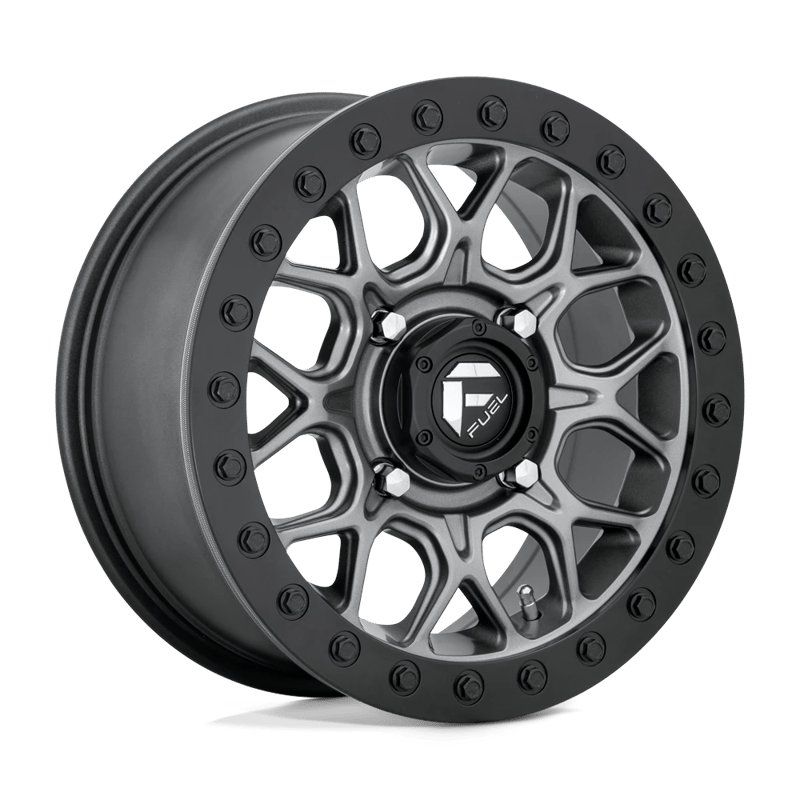 Fuel Off-Road | D919 TECH BEADLOCK 15x7.0 ET38 - MATTE GUN METAL BLACK BEAD RING