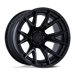 Fuel Off-Road | FC402 CATALYST 18x9.0 ET1 - MATTE BLACK W/ GLOSS BLACK LIP