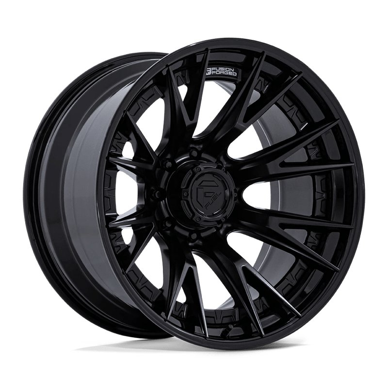 Fuel Off-Road | FC402 CATALYST 20x9.0 ET1 - MATTE BLACK W/ GLOSS BLACK LIP