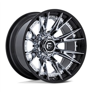 Fuel Off-Road | FC402 CATALYST 20x10.0 ET-18 - CHROME W/ GLOSS BLACK LIP