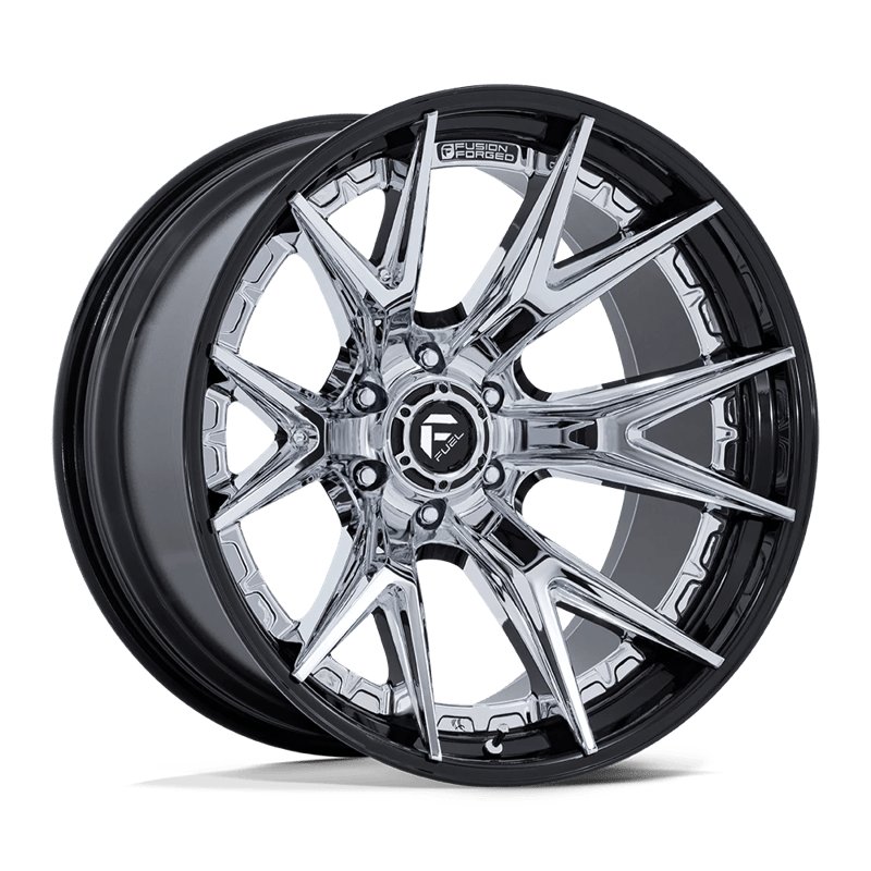 Fuel Off-Road | FC402 CATALYST 20x9.0 ET20 - CHROME W/ GLOSS BLACK LIP