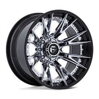 Fuel Off-Road | FC402 CATALYST 22x12.0 ET-44 - CHROME W/ GLOSS BLACK LIP