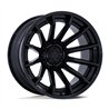 Fuel Off-Road | FC403 BURN 20x9.0 ET1 - MATTE BLACK W/ GLOSS BLACK LIP