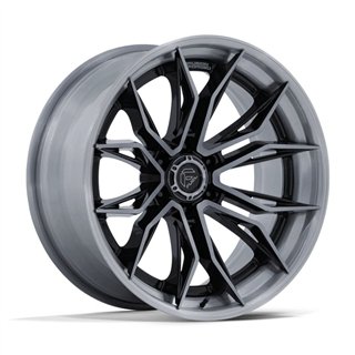 Fuel Off-Road | FC404 MUTINY 20x10.0 ET-18 - GLOSS BLACK BRUSHED DARK TINT