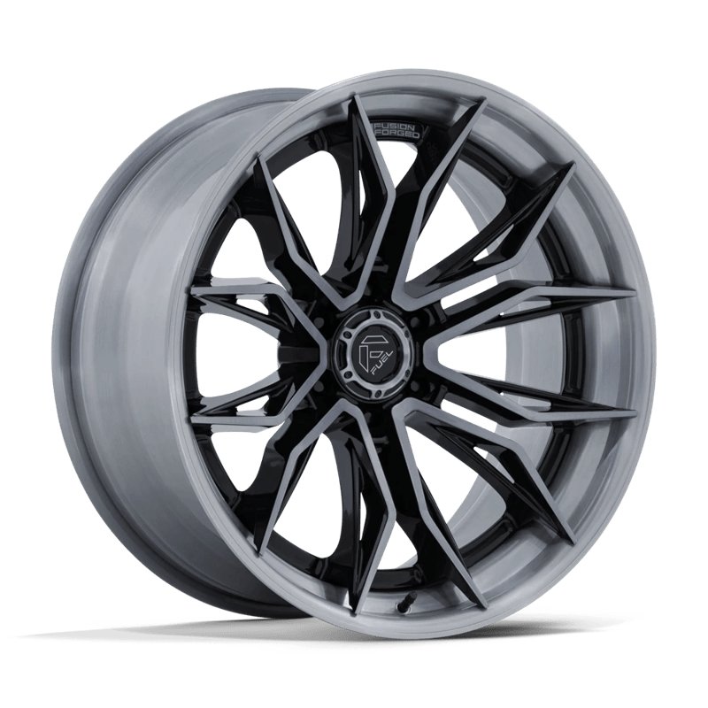Fuel Off-Road | FC404 MUTINY 20x9.0 ET1 - GLOSS BLACK BRUSHED DARK TINT