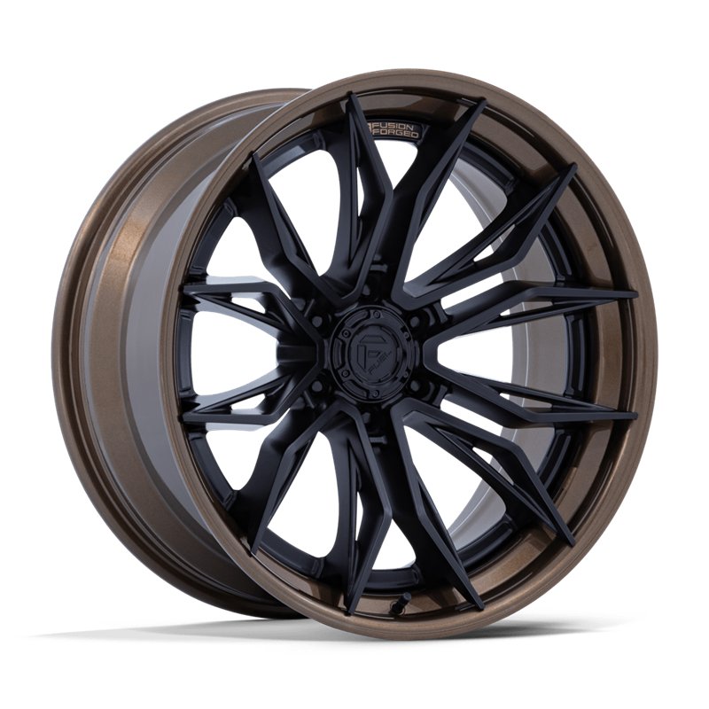 Fuel Off-Road | FC404 MUTINY 20x10.0 ET-18 - MATTE BLACK W/ GLOSS BRONZE LIP