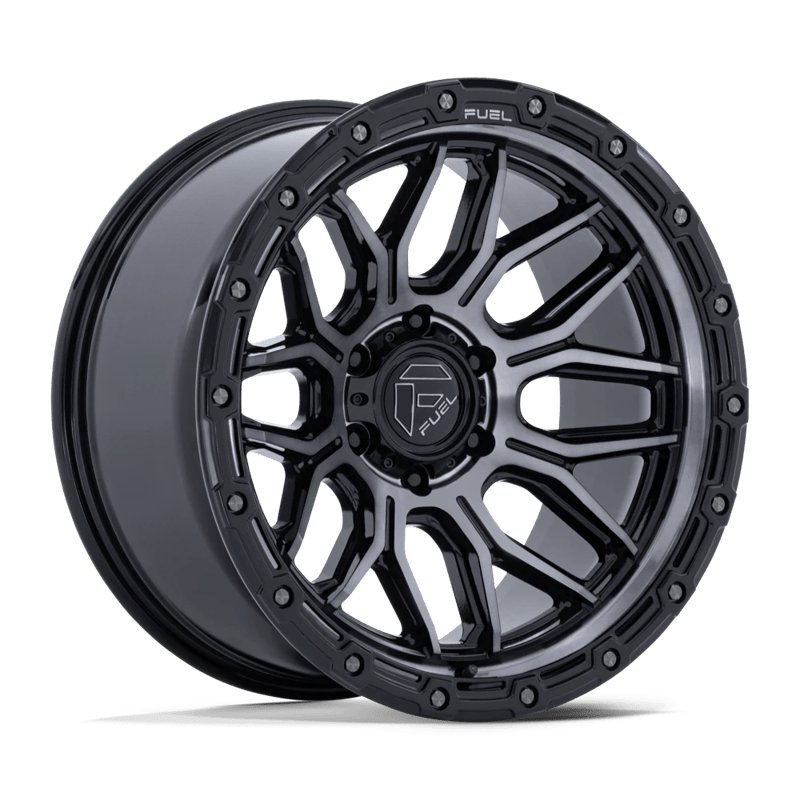 Fuel Off-Road | FC881 SURGE 20x9.0 ET1 - GLOSS BLACK MACHINED W/ GRAY TINT