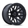 Fuel Off-Road | FC881 SURGE 20x9.0 ET1 - MATTE BLACK W/ GLOSS BLACK LIP