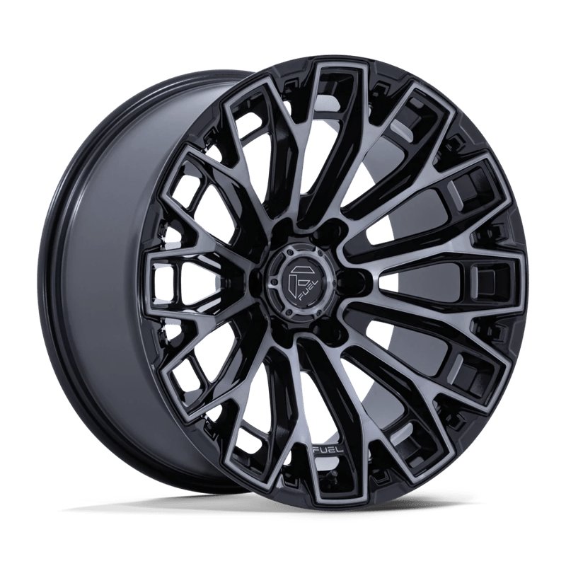 Fuel Off-Road | FC882 TRAX 17x9.0 ET1 - GLOSS BLACK MACHINED FACE DARK TINTED CLEAR
