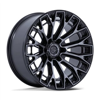 Fuel Off-Road | FC882 TRAX 20x10.0 ET-18 - GLOSS BLACK MACHINED FACE DARK TINTED CLEAR