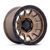Fuel Off-Road | FC884 FORTRESS 17x9.0 ET-12 - MATTE BRONZE W GLOSS BLACK LIP