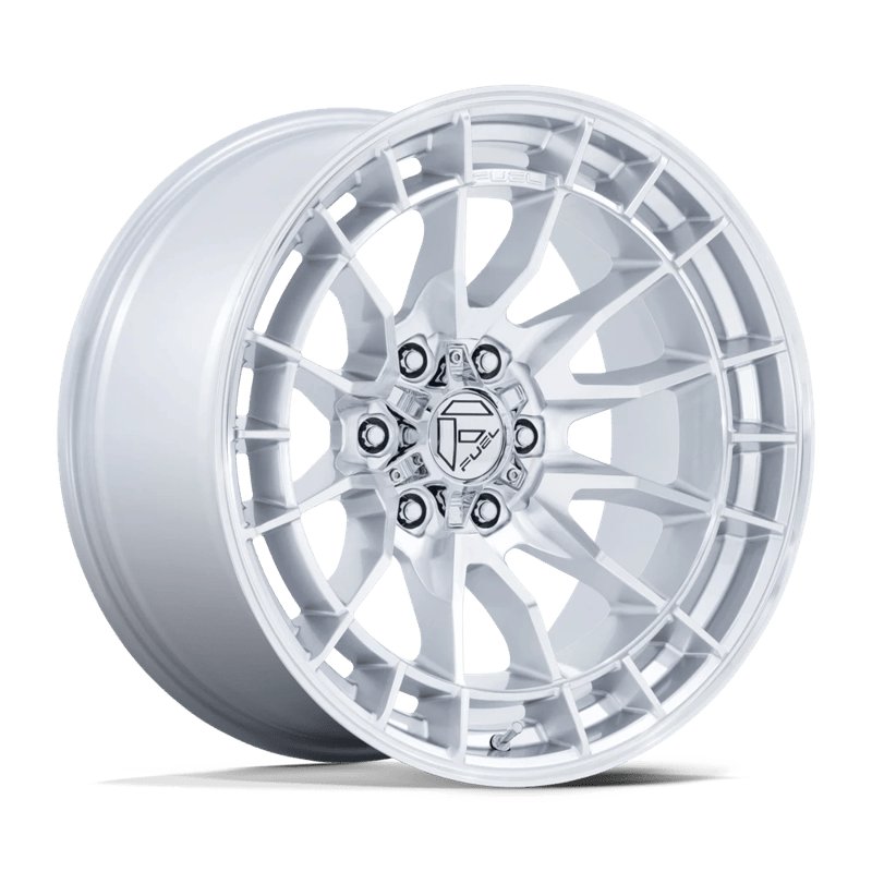 Fuel Off-Road | FC888 REVOLT 17x9.0 ET1 - HYPER SILVER W/ MACHINED FACE