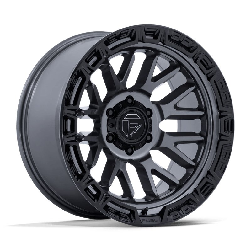 Fuel Off-Road | FC890 RAIL 20x9.0 ET1 - GLOSS GUNMETAL W/ GLOSS BLACK LIP