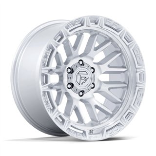 Fuel Off-Road | FC890 RAIL 17x9.0 ET1 - GLOSS SILVER W/ MACHINED FACE