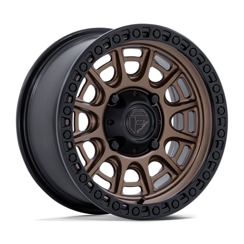 Fuel Off-Road | FV832 CYCLE UTV 15x7.0 ET10 - MATTE BRONZE W/ MATTE BLACK LIP