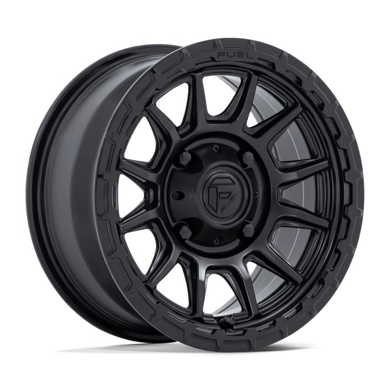Fuel Off-Road | FV866 PISTON UTV 15x7.0 ET38 - MATTE BLACK W/ GLOSS BLACK LIP