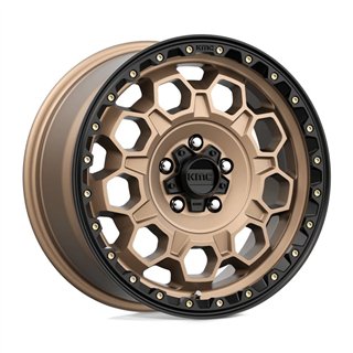 KMC | KM545 TREK 17x8.0 ET35 - MATTE BRONZE W/ BLACK LIP