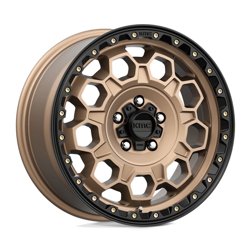 KMC | KM545 TREK 17x8.0 ET35 - MATTE BRONZE W/ BLACK LIP