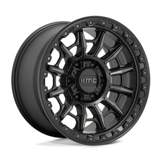 KMC | KM547 CARNAGE 17x9.0 ET0 - SATIN BLACK W/ GRAY TINT