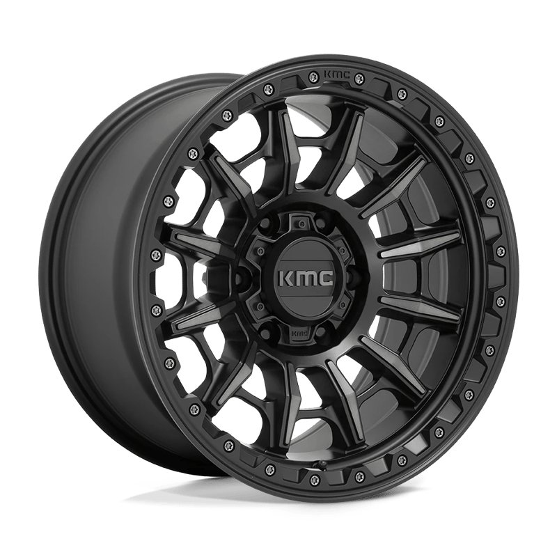 KMC | KM547 CARNAGE 17x9.0 ET0 - SATIN BLACK W/ GRAY TINT