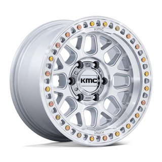 KMC | KM549 GRS 20x9.0 ET0 - GLOSS SILVER W/ MACHINED FACE