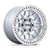 KMC | KM549 GRS 20x9.0 ET0 - GLOSS SILVER W/ MACHINED FACE