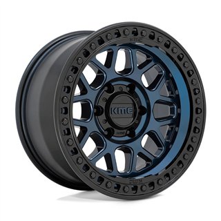 KMC | KM549 GRS 20x9.0 ET0 - MIDNIGHT BLUE W/ GLOSS BLACK LIP
