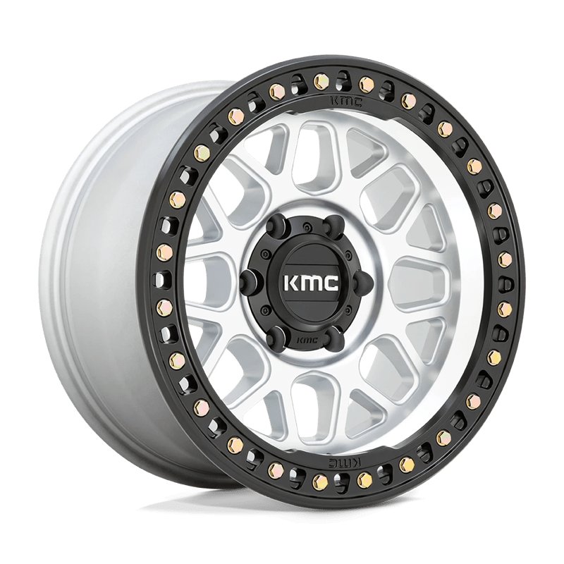 KMC | KM549 GRS 17x8.5 ET0 - MACHINED W/ SATIN BLACK LIP