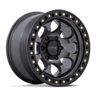 KMC | KM550 RIOT SBL 18x9.0 ET18 - ANTHRACITE W/ SATIN BLACK LIP