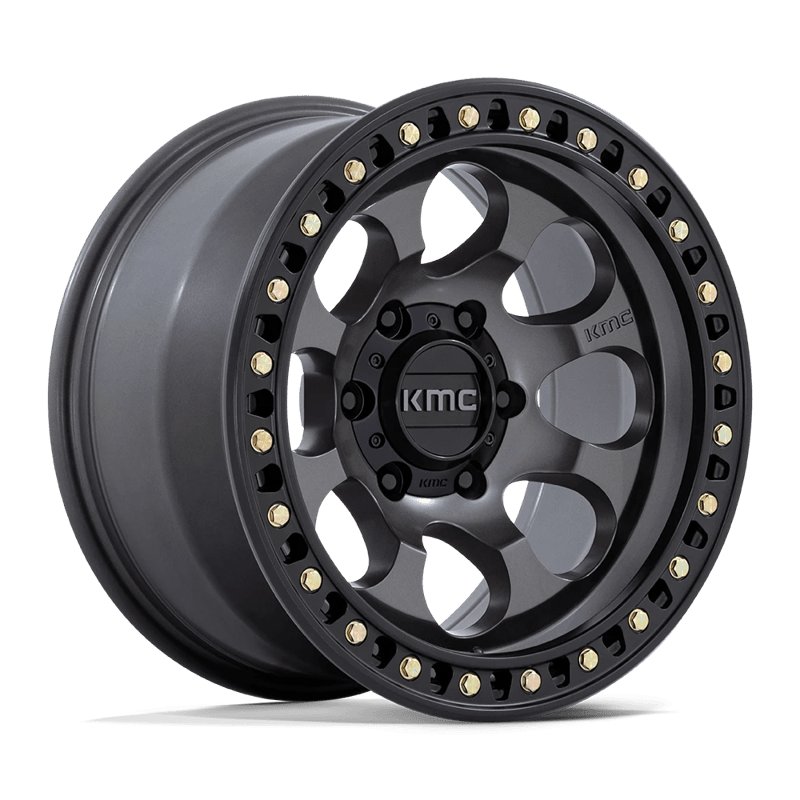 KMC | KM550 RIOT SBL 18x9.0 ET18 - ANTHRACITE W/ SATIN BLACK LIP