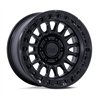 KMC | KM552 IMS 17x8.5 ET25 - MATTE BLACK W/ GLOSS BLACK LIP
