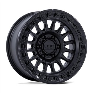 KMC | KM552 IMS 18x9.0 ET18 - MATTE BLACK W/ GLOSS BLACK LIP