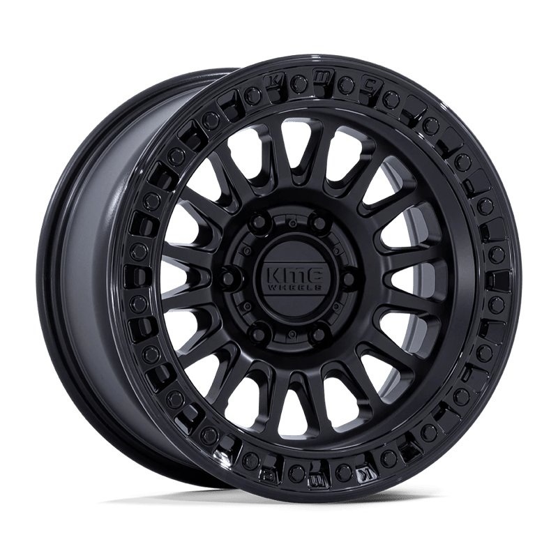 KMC | KM552 IMS 18x9.0 ET18 - MATTE BLACK W/ GLOSS BLACK LIP