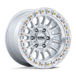 KMC | KM552 IMS 18x9.0 ET18 - GLOSS SILVER W/ MACHINED FACE